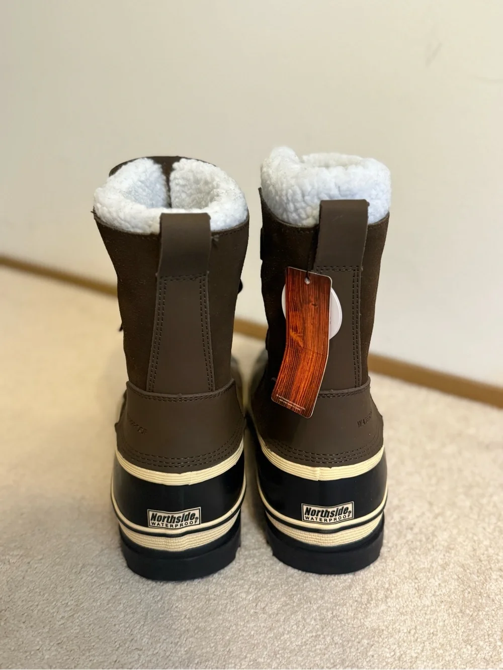 Men's Insulated Brown Suede waterproof Boots size 11